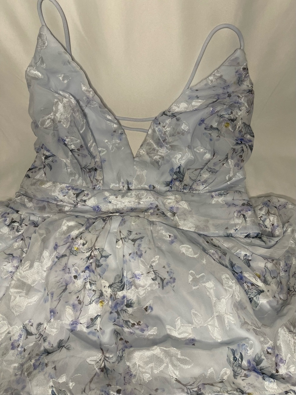 Lulu's Light Blue Floral Tiered Dress - Picture 8 of 16